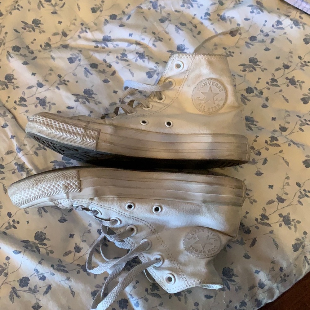 All white converse